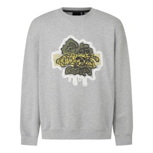 [하이드로겐] 남성 스컬 드로잉 맨투맨 H11E3FM201_MG