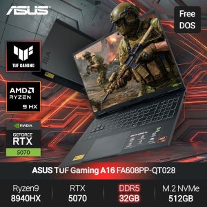 ASUS TUF A16 FA608PP-QT028 (라이젠9 8940HX/32GB/512GB/FD) 게이밍 노트북 JH