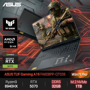 ASUS TUF A16 FA608PP-QT028 (라이젠9 8940HX/32GB/1TB/WP) 게이밍 노트북 JH