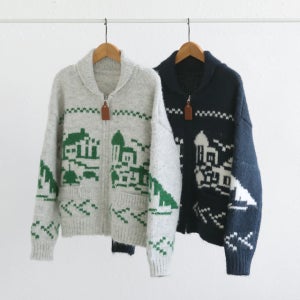 에디안 자카드 집업 가디건[45176,집업가디건,니트가디건,자카드가디건]