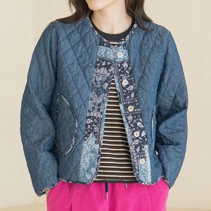 [내추럴포엠]데님누빔노카라자켓-JK2601004-