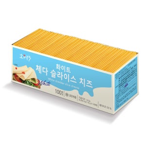 [4%적립금] 동원 소와나무 화이트체다 슬라이스 100장 (1.8kg) x 4개