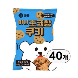 웰콩 미니초코칩쿠키 40g * 40개