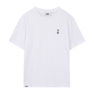 [엔비에이] 스몰로고 반팔 티셔츠 화이트 N262TS952P