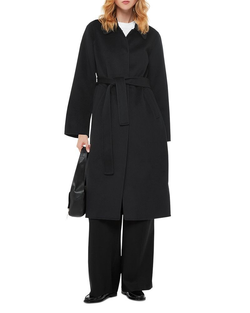 휘슬즈 벨트 포인트 울 혼합 코트 블렌드 타이 Wool Blend Tie Waist Coat 4661859 61041108