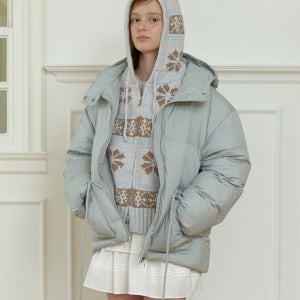 [클루니] Cloud hooded puffer duck down padding - sora_CL254MQ01SR