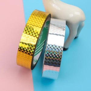 앨리스 홀로그램 금색 은색 테이프 2.4cm 50미터 (12353570A)