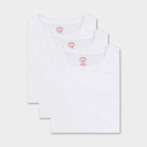 [롯데백화점] 브룩스 브라더스 코튼 V넥 티셔츠 3팩 (화이트) (BBAUMF0474AEF) LE1220851029