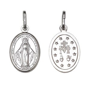 가톨릭천주교성물 이태리 은 기적의패 펜던트 특소E