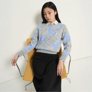 [빈폴레이디스] 말 모티브 풀오버  그레이 (BF6151C013)