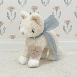 리틀램스토리 플러피 아기 고양이 인형 (리본에 이름자수, 리틀램스토리