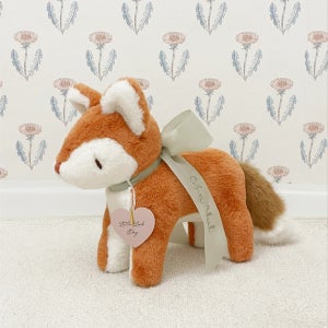 리틀램스토리 플러피 여우 인형 (리본에 이름자수), 리틀램스토리