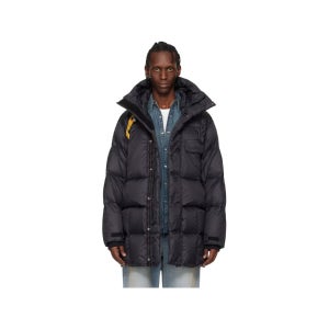 파라점퍼스 블랙 볼드 파카 후드 다운 재킷 261048M178003