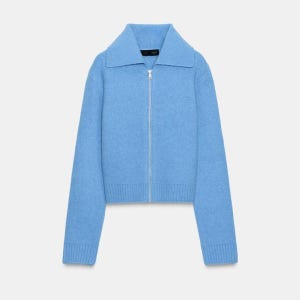 자라 블루 집업 니트 가디건 5755/002/400 BLUE_P0185755002BLUE