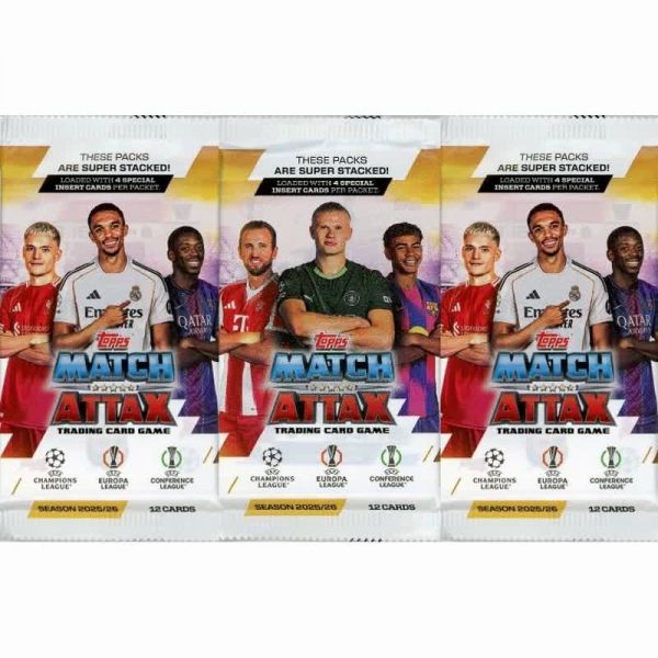 Topps Match Attax UEFA 챔피언스리그 2025/26 축구 카드 람인 야말 홀란드 음바페