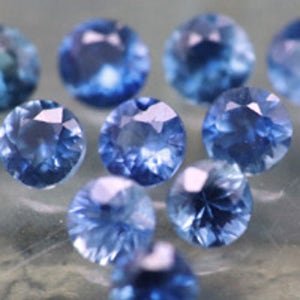 천연 블루 사파이어 반지 보석 원석 2.1mm