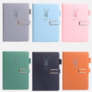 (보리별) 푹신 다이어리 부드러운 사용감 골드 버클 메모장 감사일기 기록 일기장