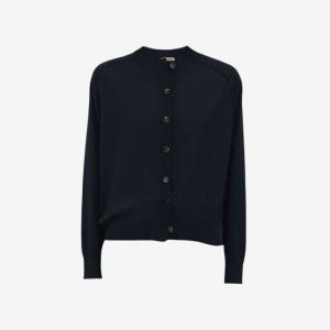 보테가베네타 라이트 캐시미어 가디건 네이비 여성 793130 V4B70 4121