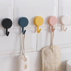 다데 컬러 접착식 소품 걸이 고리 벽 후크 10P DD-11900 (9042454A)