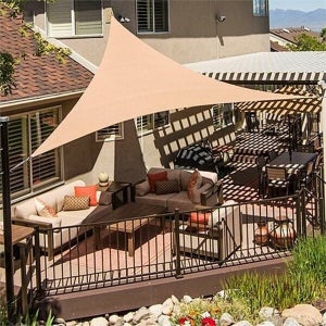 케이티알파쇼핑 마물샵 그늘막 패브릭 썬쉐이드 삼각 5M 테라스 타프