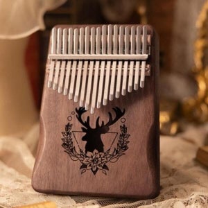 트리 사슴 마호가니 어쿠스틱 17음계 칼림바 원목칼림바 (11131025A)