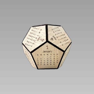 2025년 우드 오각 달력 만들기 4인세트