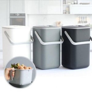 음식물 분리수거 통 주방 사각 쓰레기 보관 용기 관리 박스 (WFKH10C)