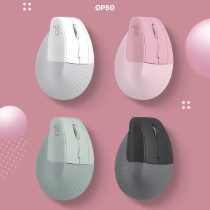 [온누리상품] 지클릭커 무선 블루투스 무소음 버티컬 인체공학 마우스 지클릭커 오피스프로  도톰 쉬폰  OP50