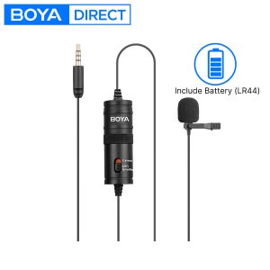 BOYA BY-M1 6m 전문 콘덴서 Lavalier Lapel 마이크 PC 컴퓨터 노트북 스마트 폰 iPhone DSLR Youtube 스트리밍