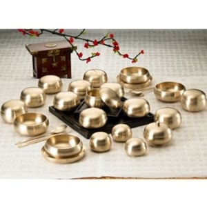 옥반상기세트 7첩한상 전통옥식기 식기세트 7첩 유기 전통 (WFKHEZ8)