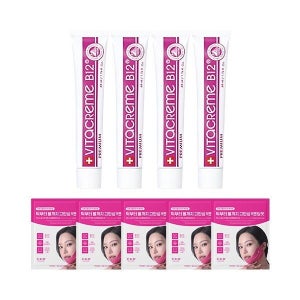 [기타 (패플)] [기타 (뷰티)]비타끄렘므 B12 크림 50ml x4   CKD 브이턱 리프팅 마스크 5매