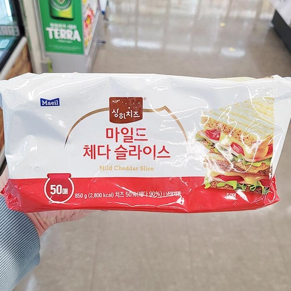 상하치즈 마일드 체다 슬라이스