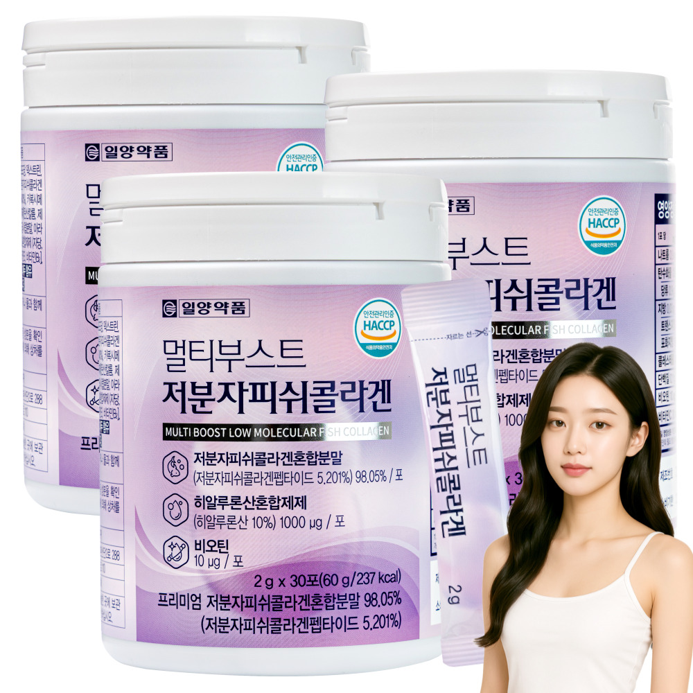 일양약품 멀티부스트 저분자 피쉬콜라겐 30포, 4개