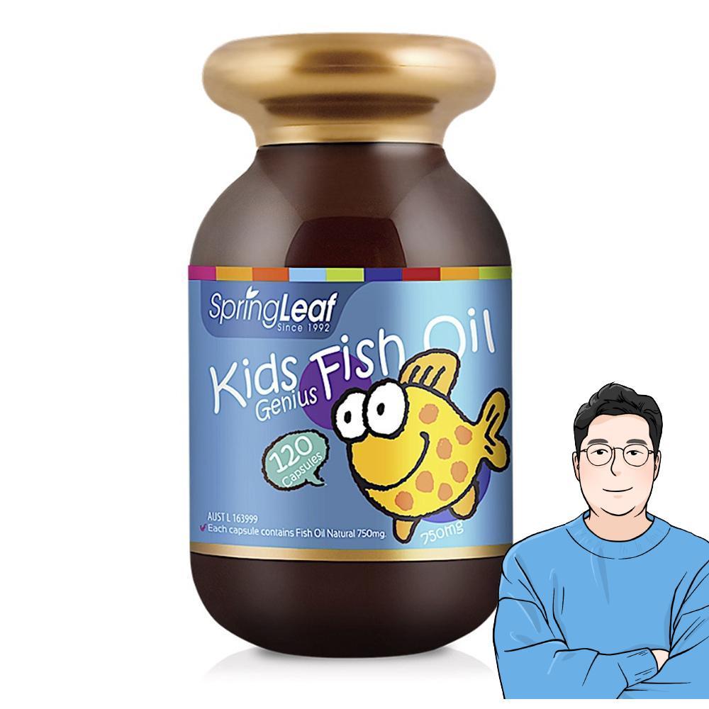 스프링리프 <b>키즈</b> <b>피쉬오일</b> 어린이 츄어블 <b>DHA</b> 캔디 120정