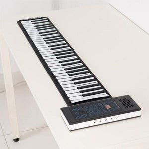 상생유통 Coms 선없는 폴드형 롤 피아노 건반 키보드 휴대용 61키 (44097475A)