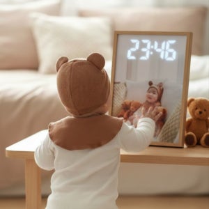 사진 인화 무소음 LED 시계 기념일 이벤트 선물, 스스삭삭