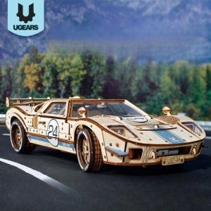UGEARS 우드 퍼즐 자동차 모델 24시간 레이싱 UGT 24 장식 조립