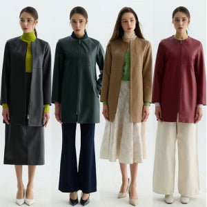 헤스티지 26SS 여성 램스킨 가죽코트