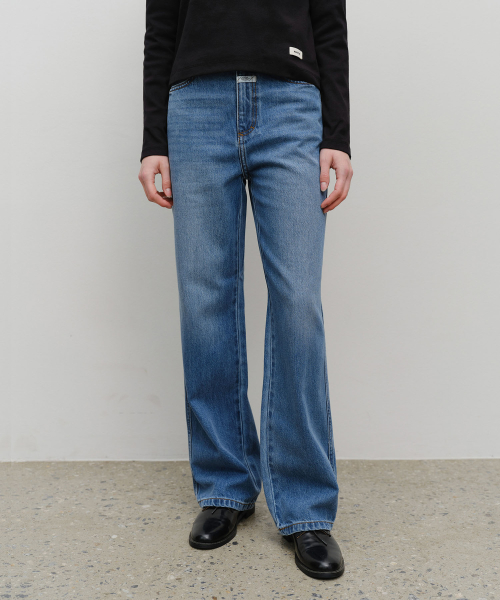 [마리떼 프랑소와 저버] W HIGH STRAIGHT DENIM PANTS blue MFG46CDP101BLU