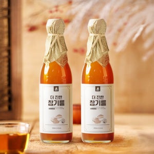 홍주부 저온압착 통 참깨 더진한 참기름350ml+350ml