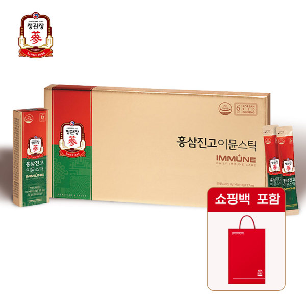 정관장 정관장 홍삼진고 이뮨스틱 10g 30포 1세트 추석 명절 부모님 수험생 건강 선물세트 빠른배송 안전포장