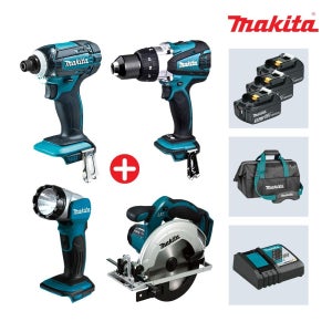 마끼다 DLX4019F 18V 3.0Ah 충전콤보세트 DTD149 DHP458 DSS611 임팩+함마+스킬+작업등
