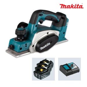 마끼다 DKP180RGE 18V 6.0Ah 3팩 충전무선대패 82mm(3) 목재가공 절삭깊이2mm