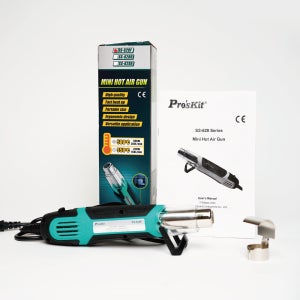 Pro’sKit 250W/500W 미니 열풍기 2단계 온도 조절 빠른 가열 DIY 페인트 제거 수축 PVC 및 가정용 전동 공구