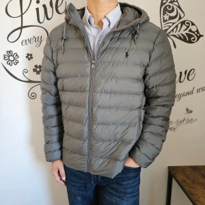 폴로 랄프로렌 남성 패커블 경량 후드 후디드 다운 패딩 자켓 점퍼