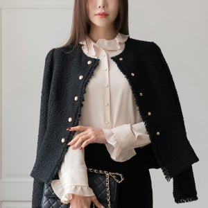 Lux 페블럼 트위드 자켓[JK318J74,211]