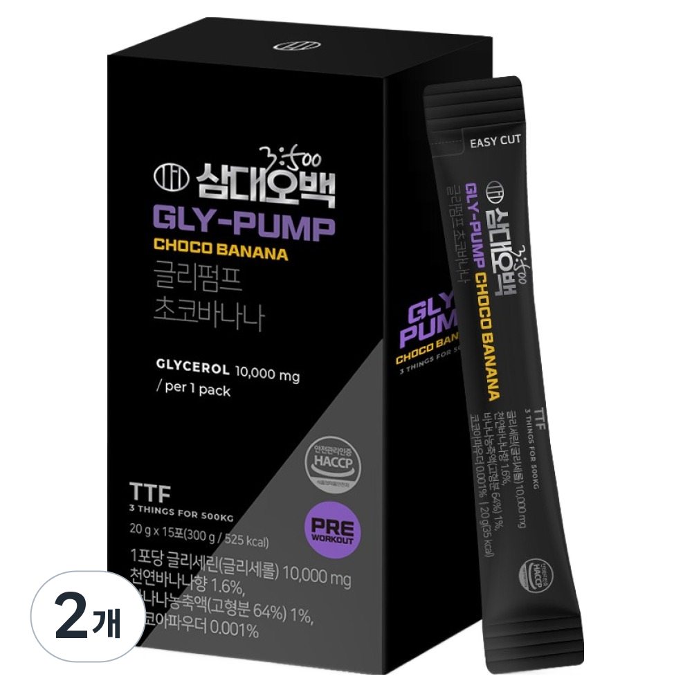 삼대오백 <b>글리세롤</b> 글리펌프 초코바나나 15p  300g  2개