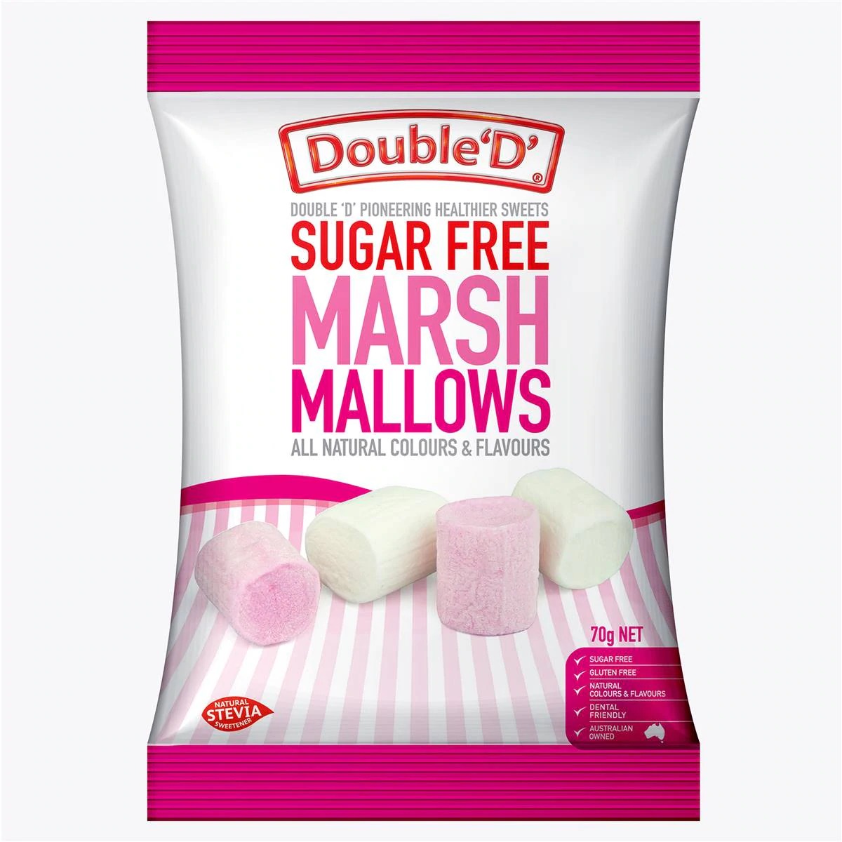 더블디 무설탕 머쉬멜로우 70g, 1개