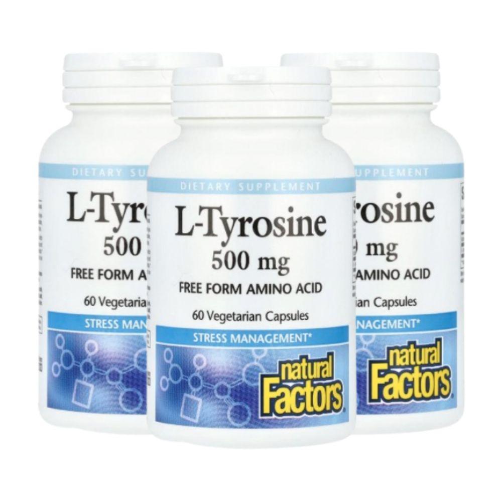 네추럴팩터스 L-티로신 <b>타이로신</b> 1000mg 60정, 1개