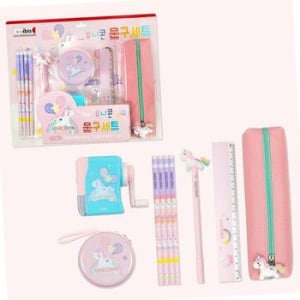 캐릭터문구세트 15000 유니콘문구세트(CR) 1세트 12개입 문구세트 선물세트 신학기문구세트